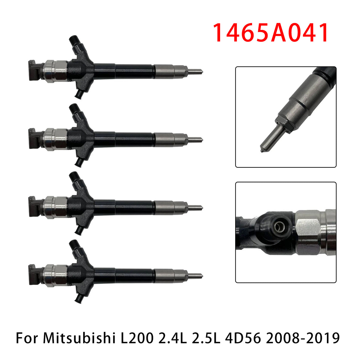 4Pcs Fuel Injector For Mitsubishi L200 2.4L 2.5L 4D56 2008-2019 1465A041