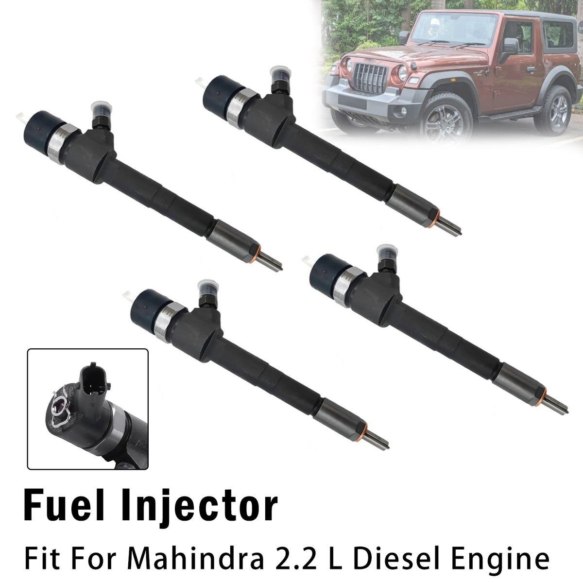 4Pcs Fuel Injector For Mahindra 2.2 L Diesel Engine 0445110310