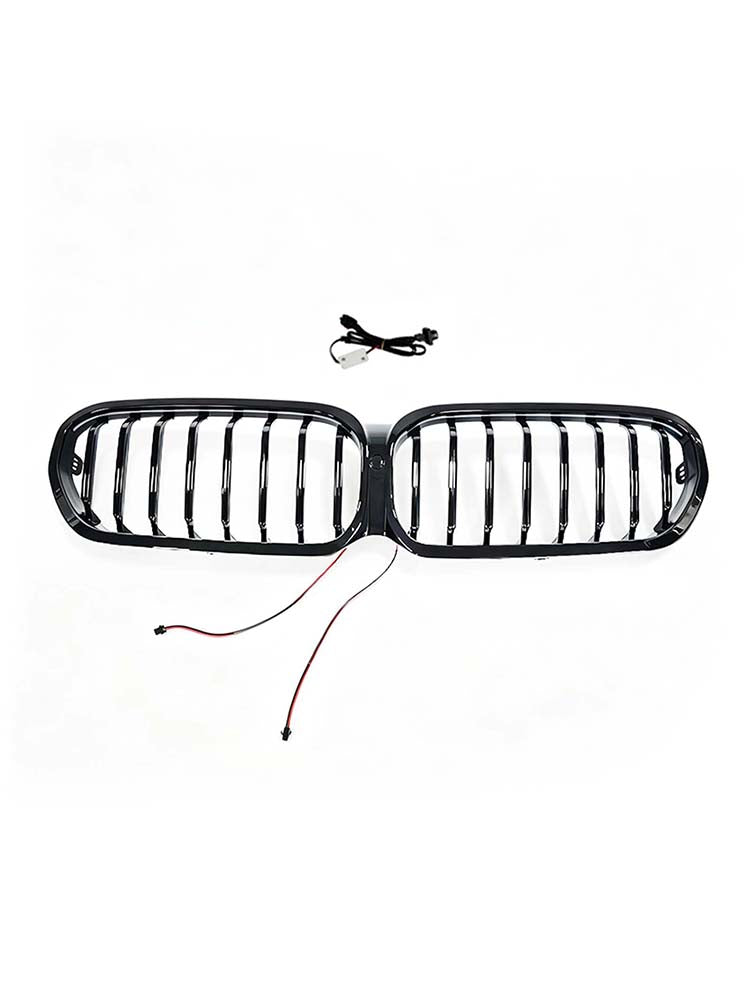 Front Kidney Grill Grille Fit BMW 5 Series G30 G38 2021-2024 W/LED