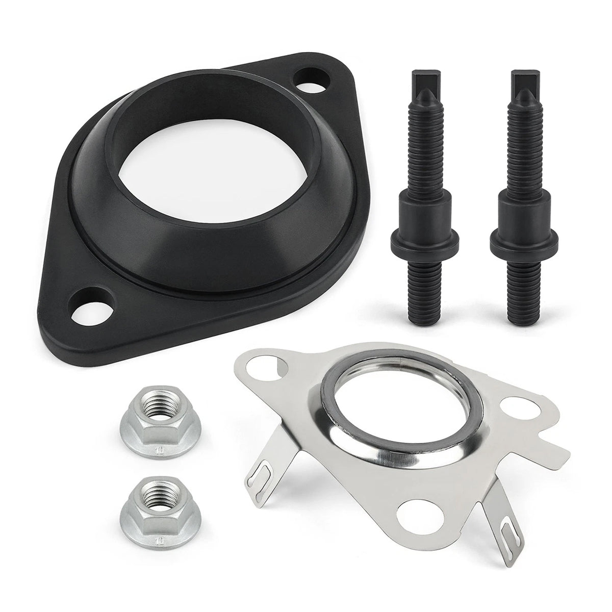 Exhaust Downpipe Adapter Flange Gasket Stud Kit For Ford Ecoboost 3.5L 2011-2021