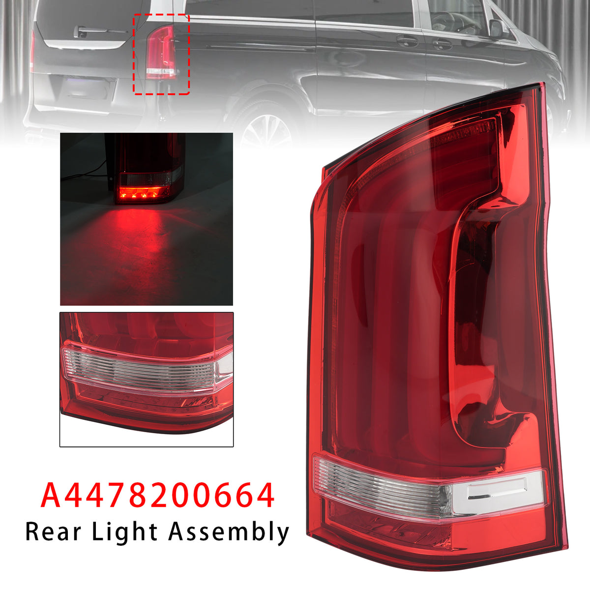 LED Rear Right Taillight A4478200664 For Benz V Class W447 2014-2019