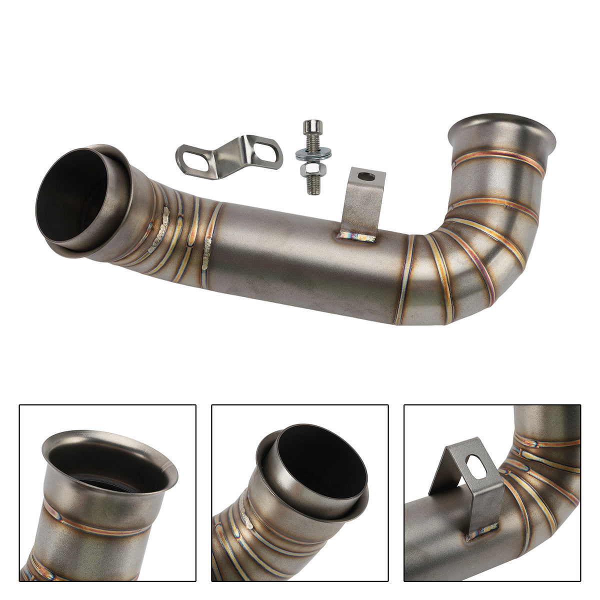 Header Link Pipe Exhaust Full System For D U K E 790 18-24 890 Adventure 19-24