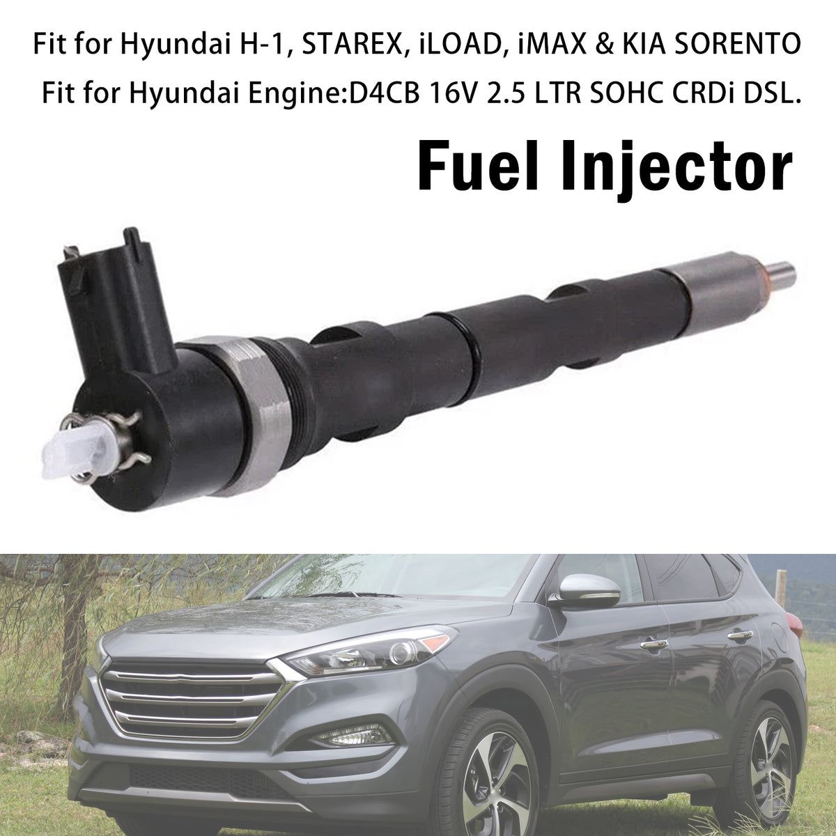 1Pcs Fuel Injector For Hyundai KIA Starex Sorento 2.5 Diesel 0445110083