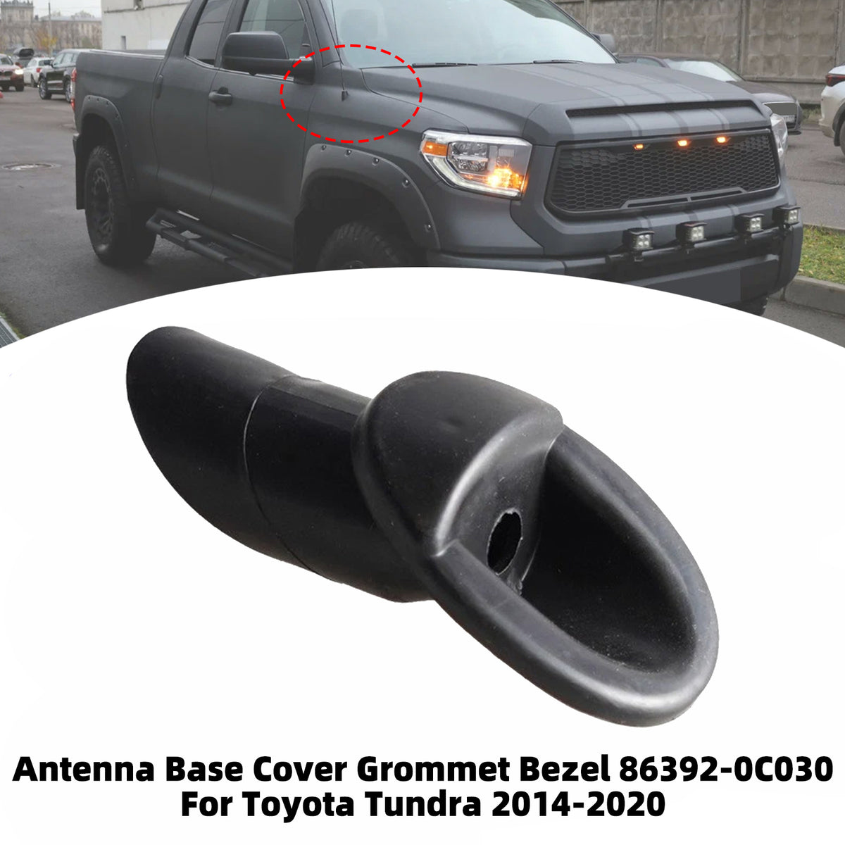 Antenna Grommet Base Ornament Bezel Mount 86392-08020 For Toyota Sienna 2011-14