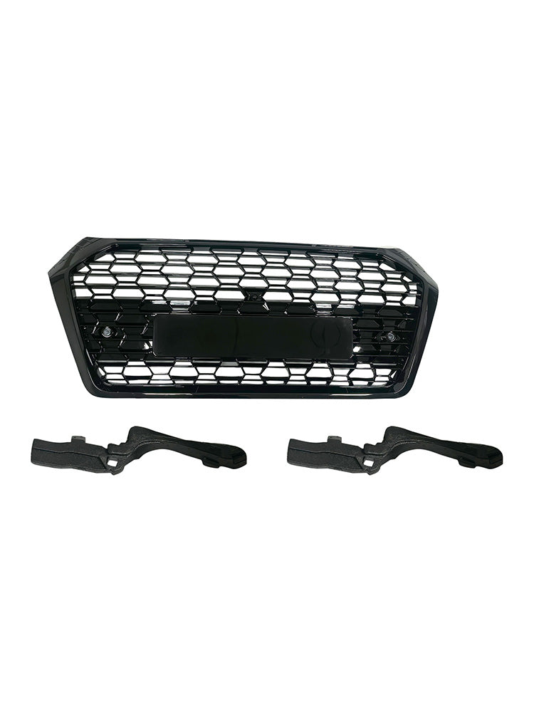 RSQ5-Style Front Honeycomb Mesh Grill Grille Fit Audi Q5 SQ5 2018-2020