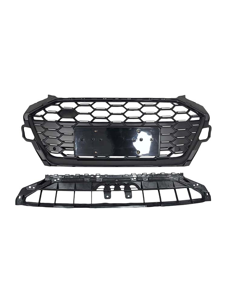 RS4?Style Front Bumper Grille Grill 8W0853651D Fit Audi A4 S4 B9.5 2020?2022
