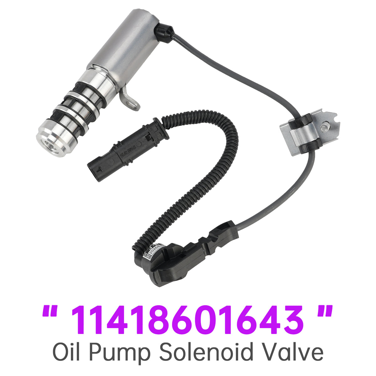 Oil Pump Solenoid Valve 11418601643 for BMW 114i 116i F20 F21 F30 F31 2010-15