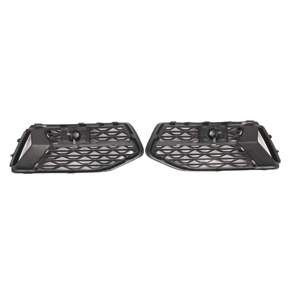2PCS Front Bumper Grill Grille Fog Light Cover Fit Audi A6 C8 2019-2023