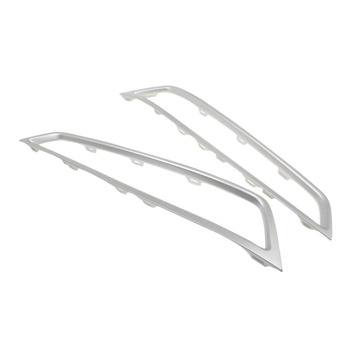 2PCS Front Bumper Grille Fog Light Cover Trim Fit Acura MDX 2010-2013 Silver