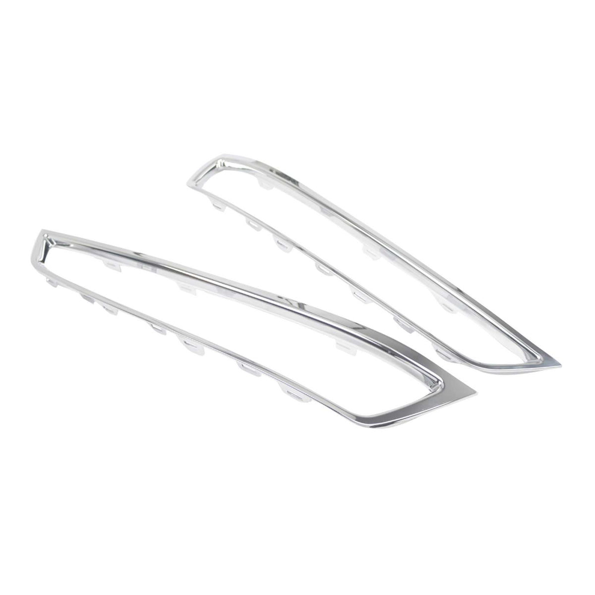 2PCS Front Bumper Grille Fog Light Cover Trim Fit Acura MDX 2010-2013 Chrome