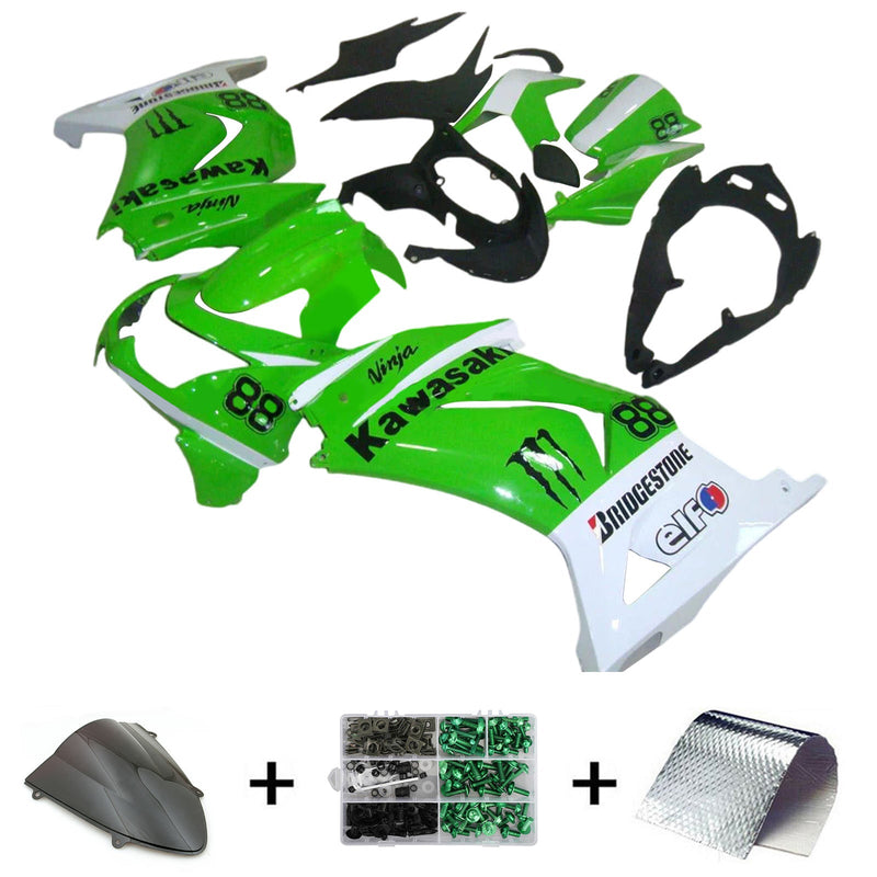 Kawasaki EX250 Ninja250R 2008-2012 Fairing Kit Bodywork Plastic ABS