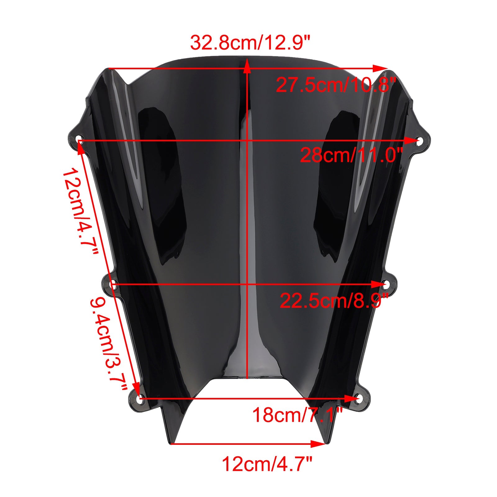 Windshield WindScreen fit for Suzuki GSX-8R GSX-8R 2024-2025 Black