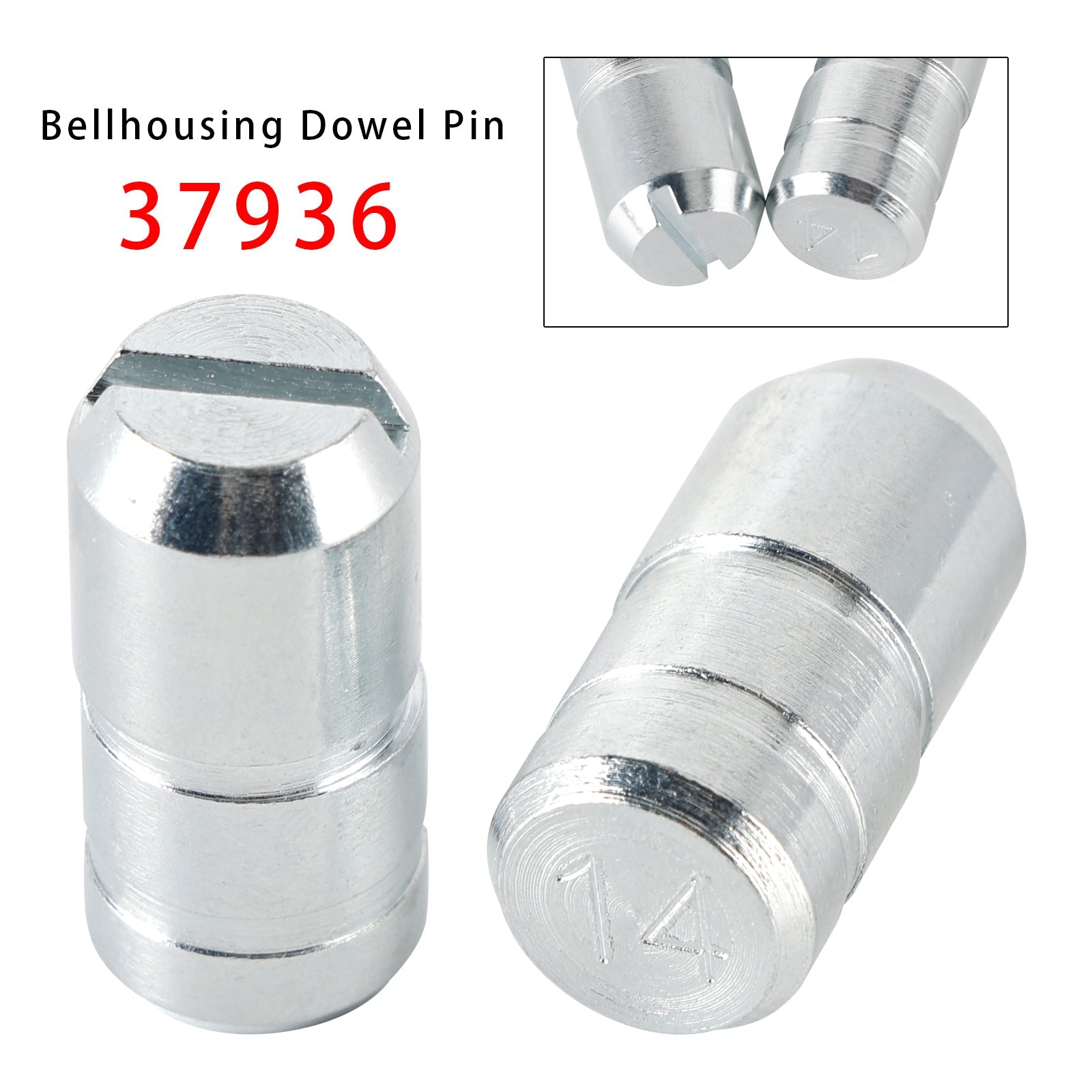 2PCS 37936 0.014" Offset 1.328" L Bellhousing Dowel Pin