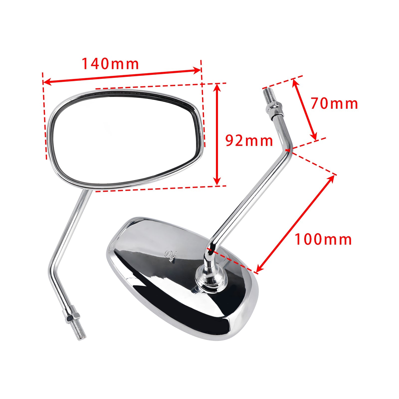 REAR VIEW MIRROR RH & LH FOR SUZUKI V-STROM 125 150 GSR250 BURGMAN 200 400