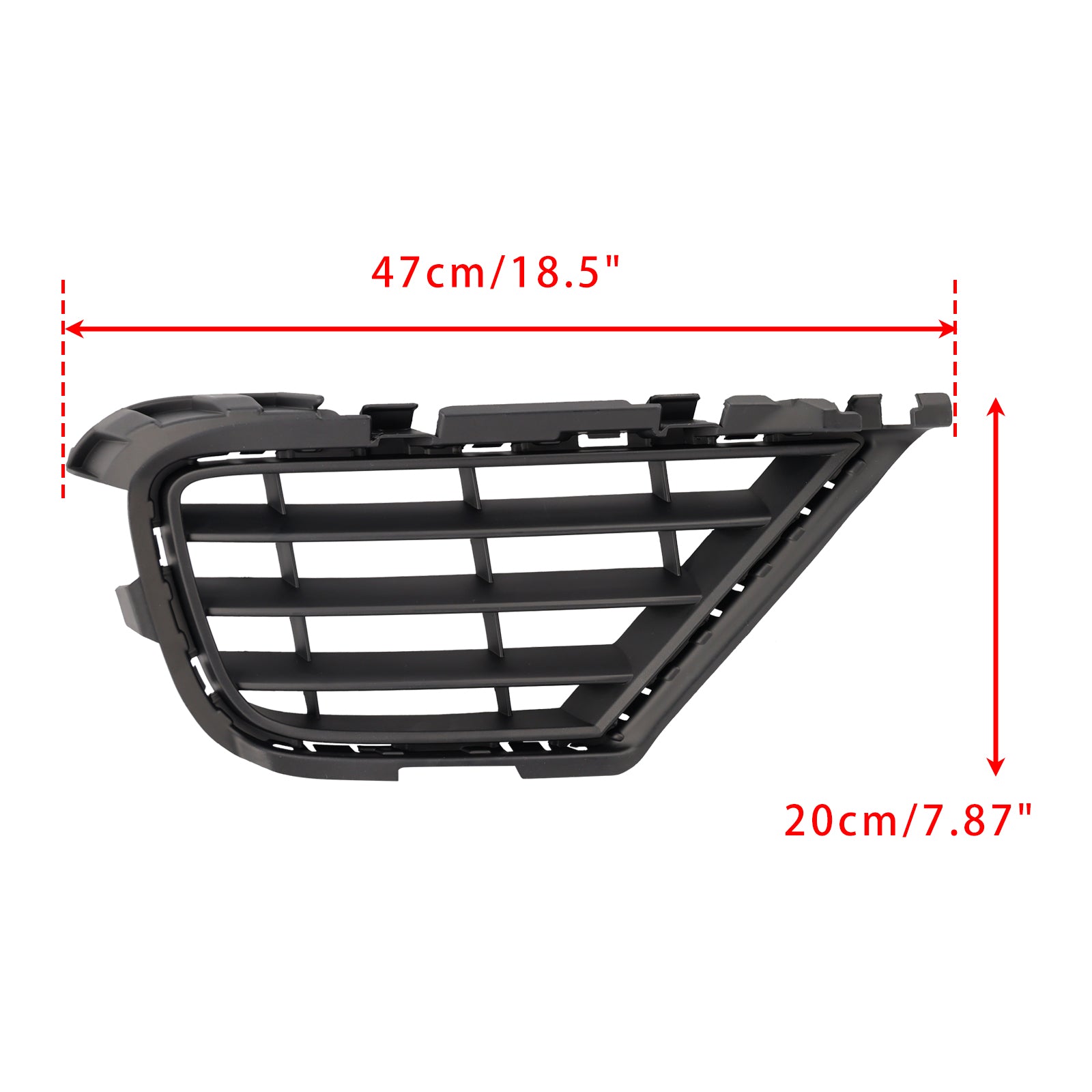 2015-2017  Volkswagen VW Touareg 7P 2PCS Front Lower Fog Light Cover Grille Grill