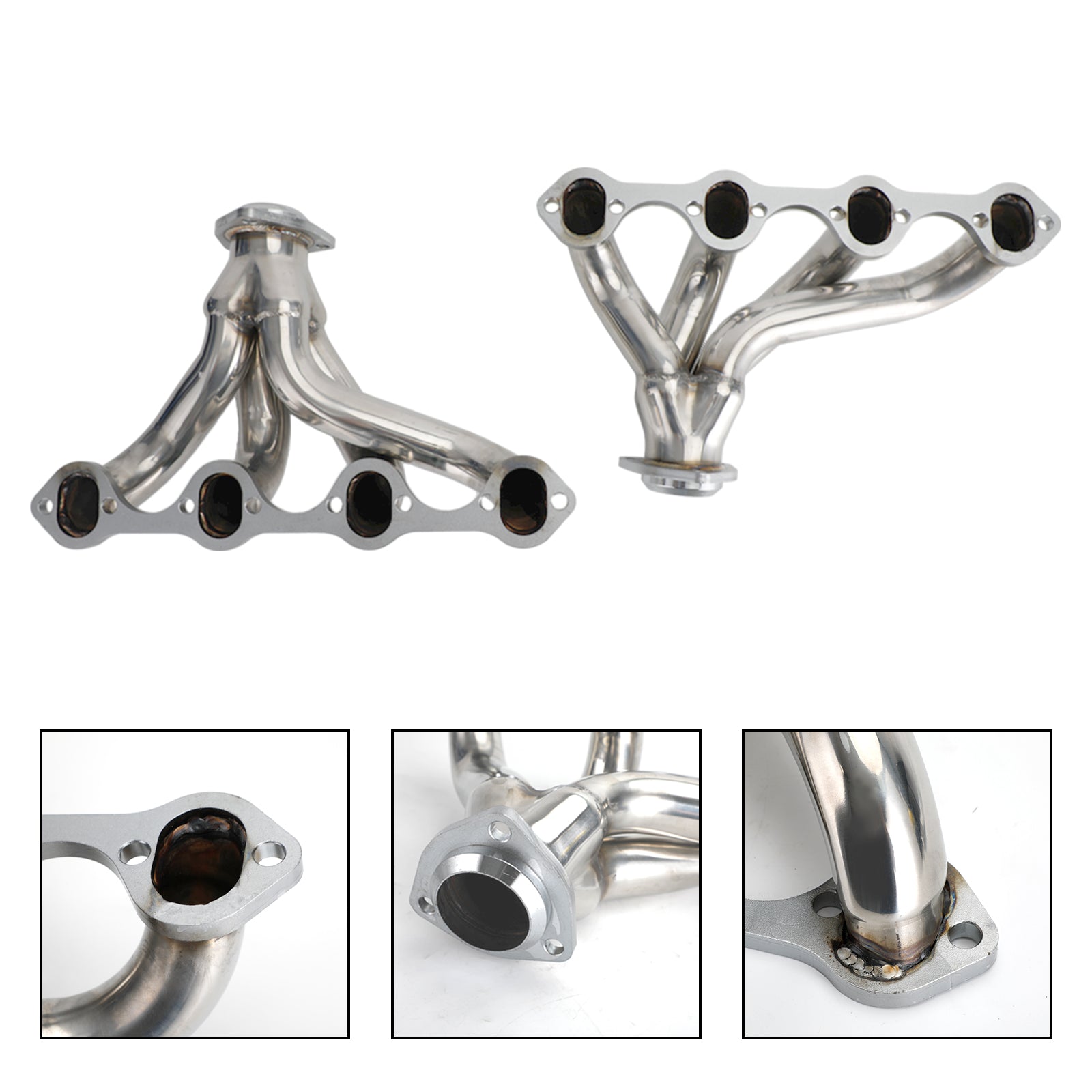 Stainless Hugger Exhaust Headers Fit Ford Short Block Windsor 289 302 351