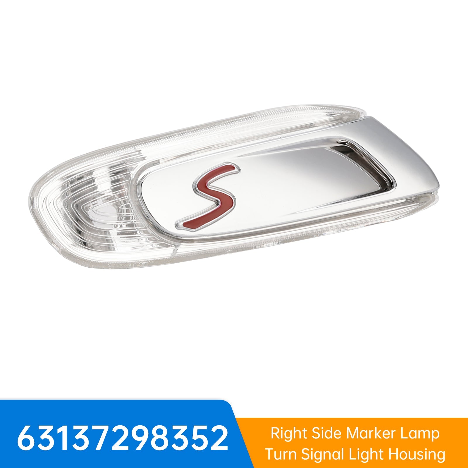 2014-2021 MINI F55 F56 F57 S Right Side Marker Lamp Turn Signal Light Housing 63137298352