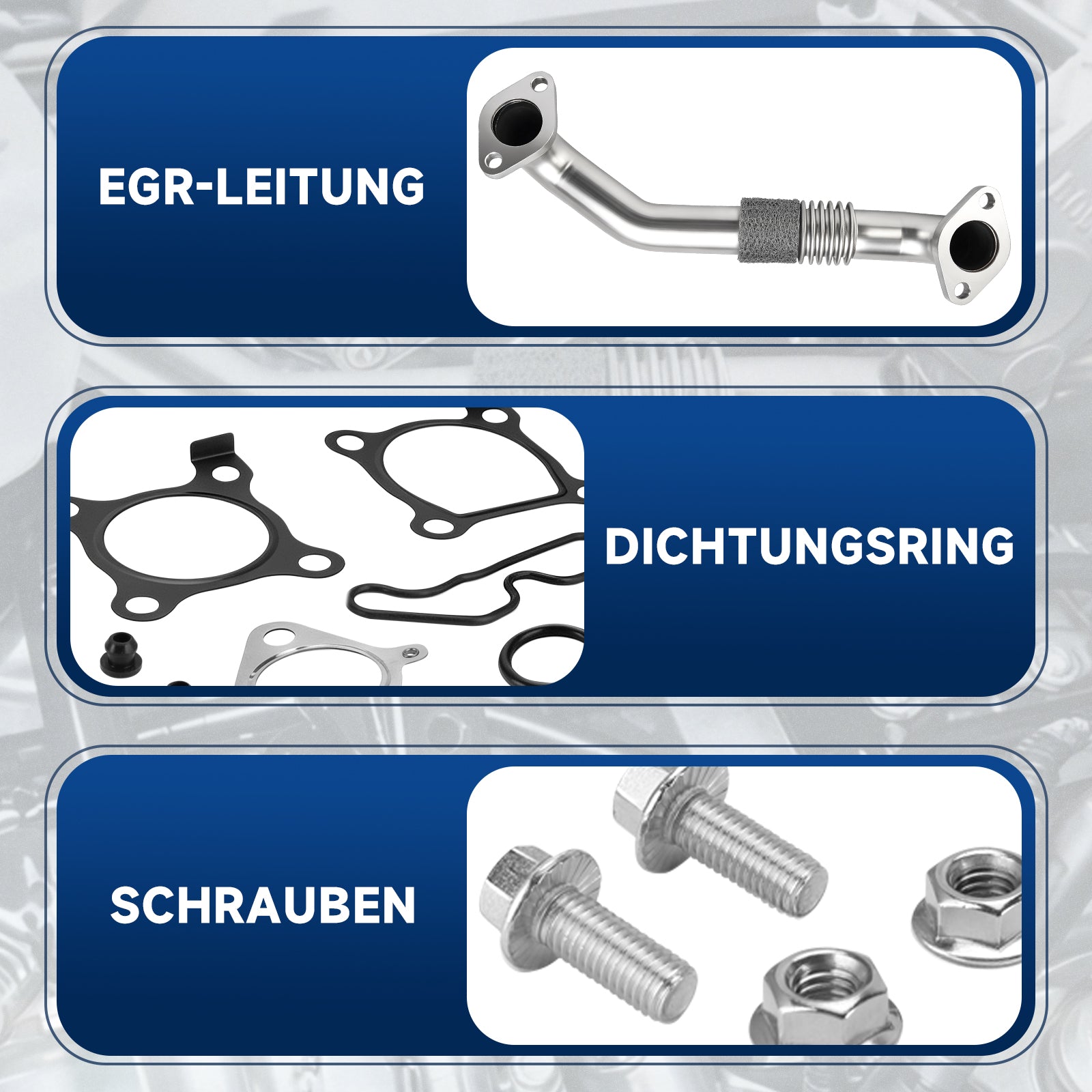 EGR Pipe Repair Kit for Honda Accord CR-V Civic 2.2 i-DTEC Diesel 18725-RL0-G02