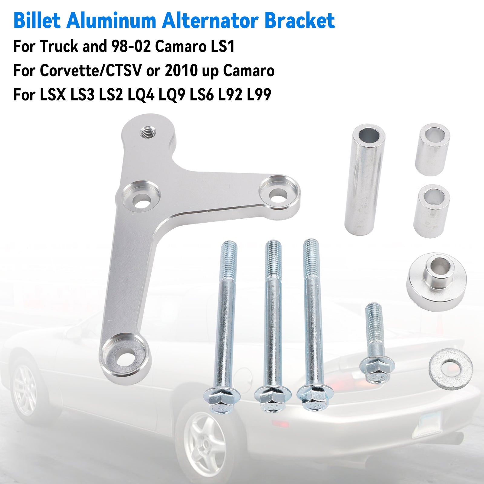 Billet Aluminum Alternator Bracket For 1998-2002 Camaro LS1 LSX LS3