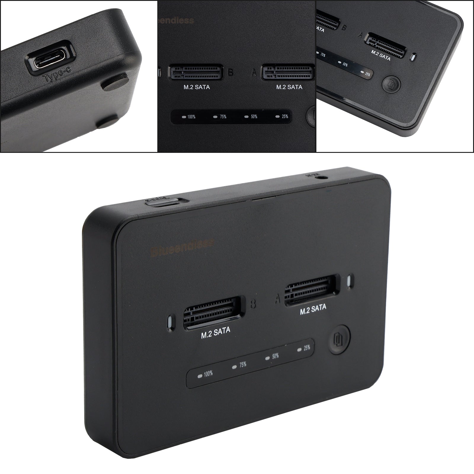NVME SATA M.2 SSD Docking Station Duplicator SSD Solid State Drive Enclosure for US