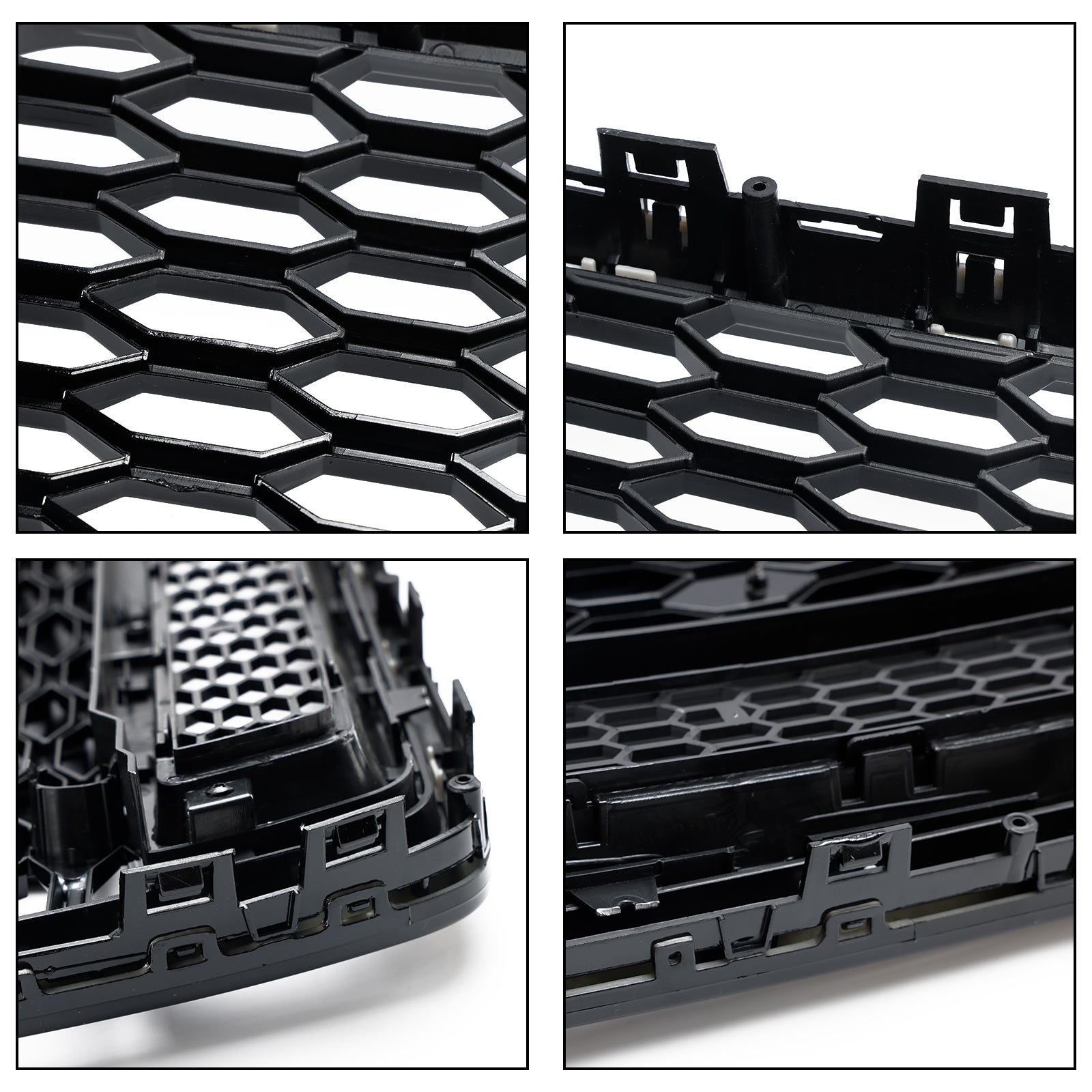 2016-2018 Audi A6 (C7) C7PA Facelift RS6 Style Honeycomb Mesh Front Grill Grille Black