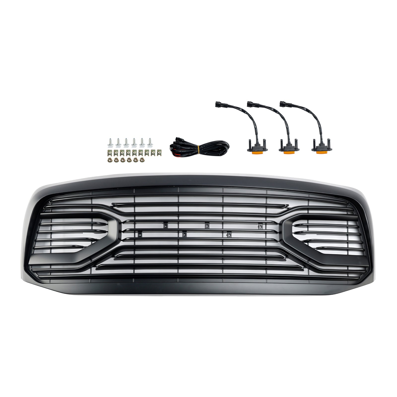 Front Bumper Grill Grille Fit Dodge RAM 1500 2006-2008 With LED