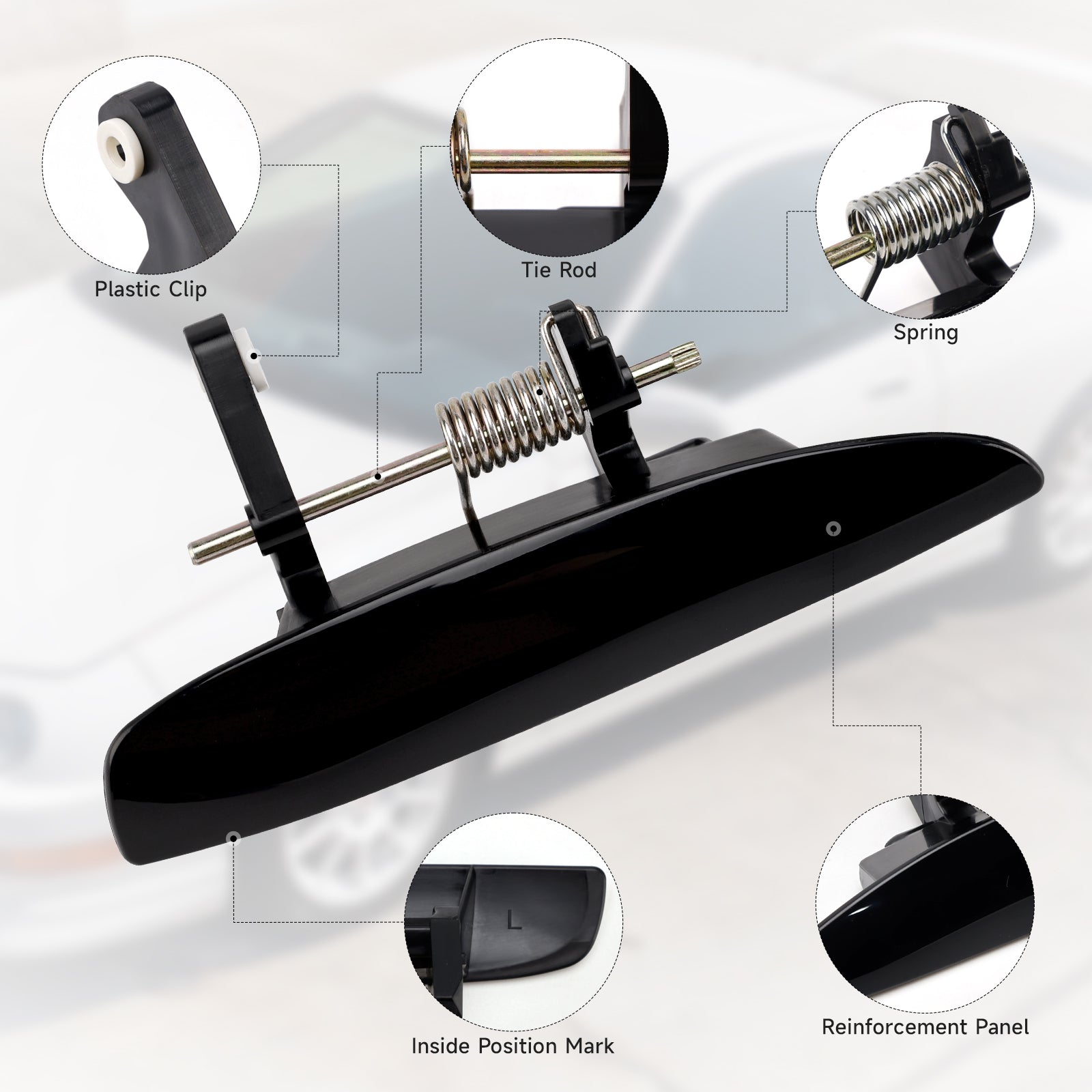 Acura Integra 1994-2001 용 2PC 외부 도어 핸들 레버