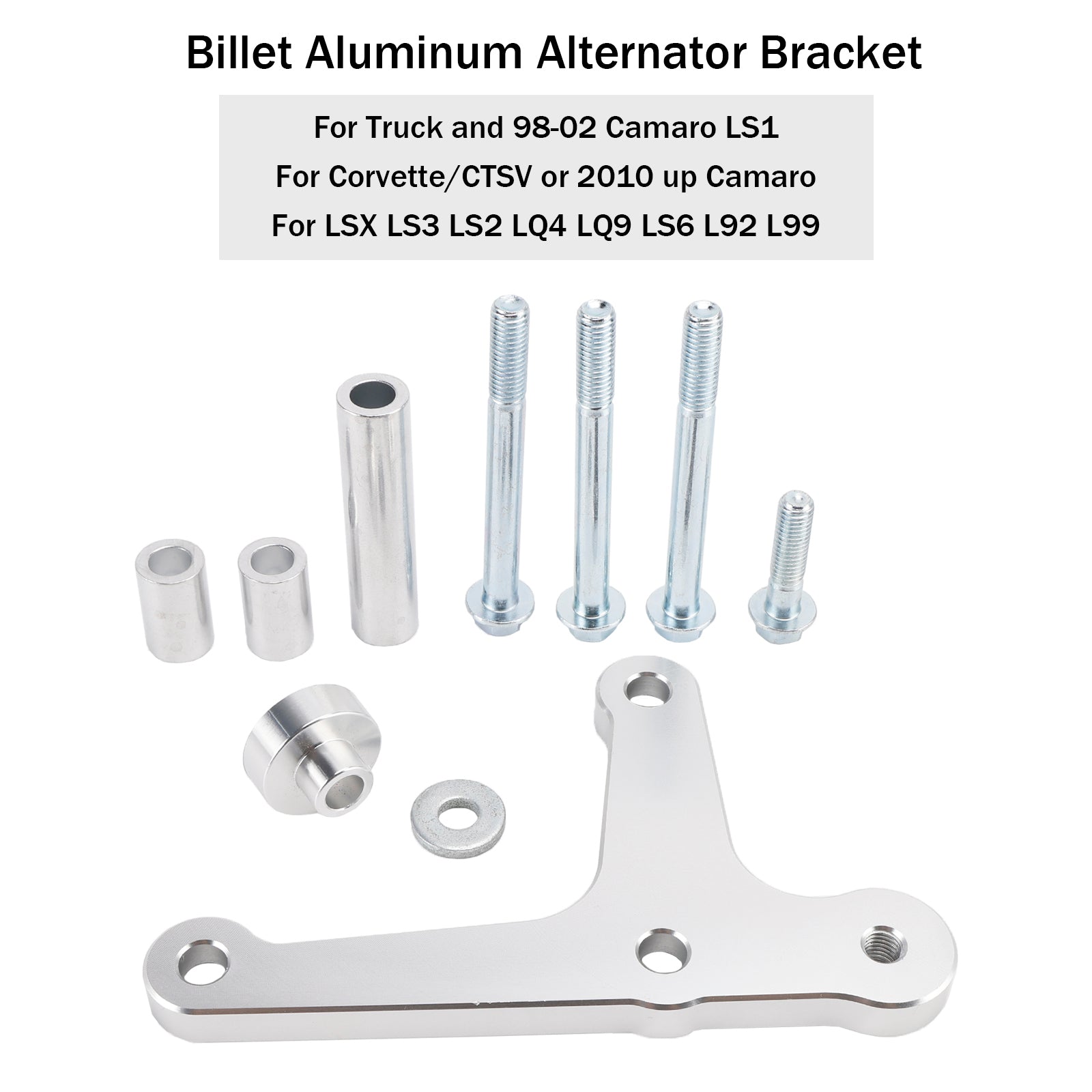 Billet Aluminum Alternator Bracket For 1998-2002 Camaro LS1 LSX LS3