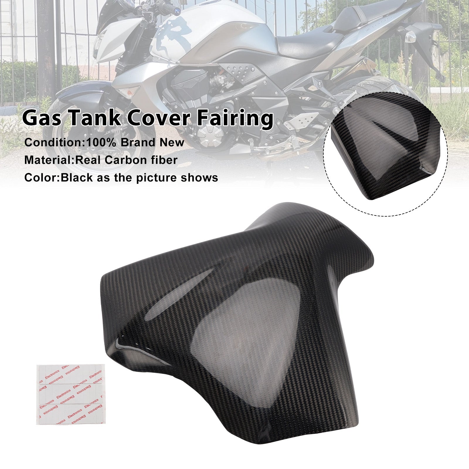 2007-2009 Kawasaki Z1000 Real Carbon Fiber Tank Cover Fairing