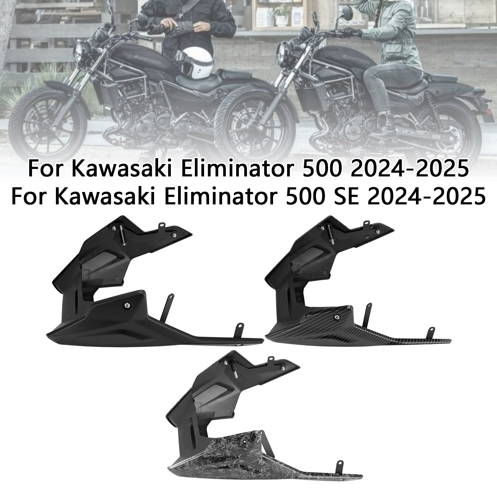 2024-2025 Kawasaki Eliminator 400/450/500 Lower Fairings Full Belly Pan