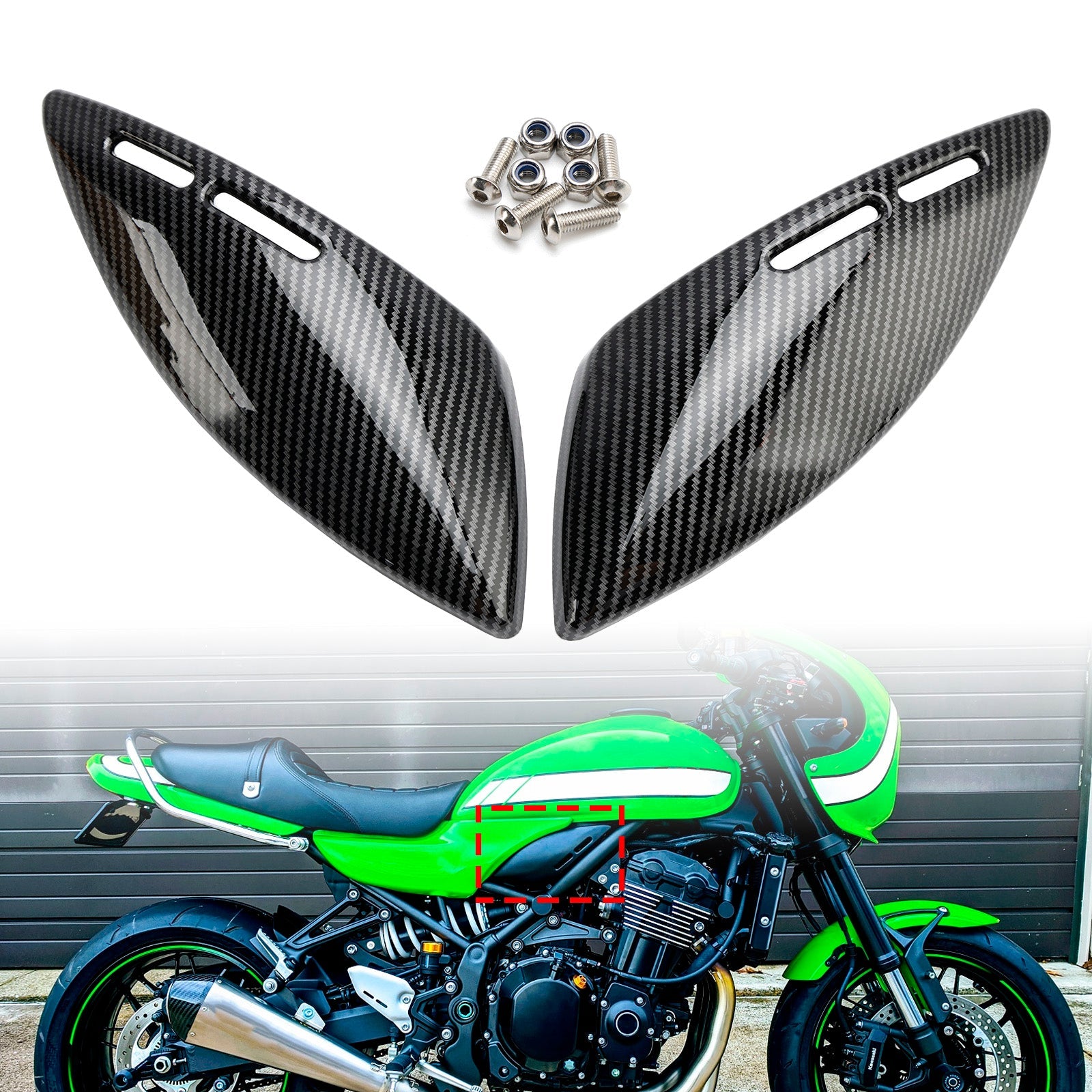 Gas Tank Side Cover Panel Fairing Cowl For Kawasaki Z900RS 2018-2024