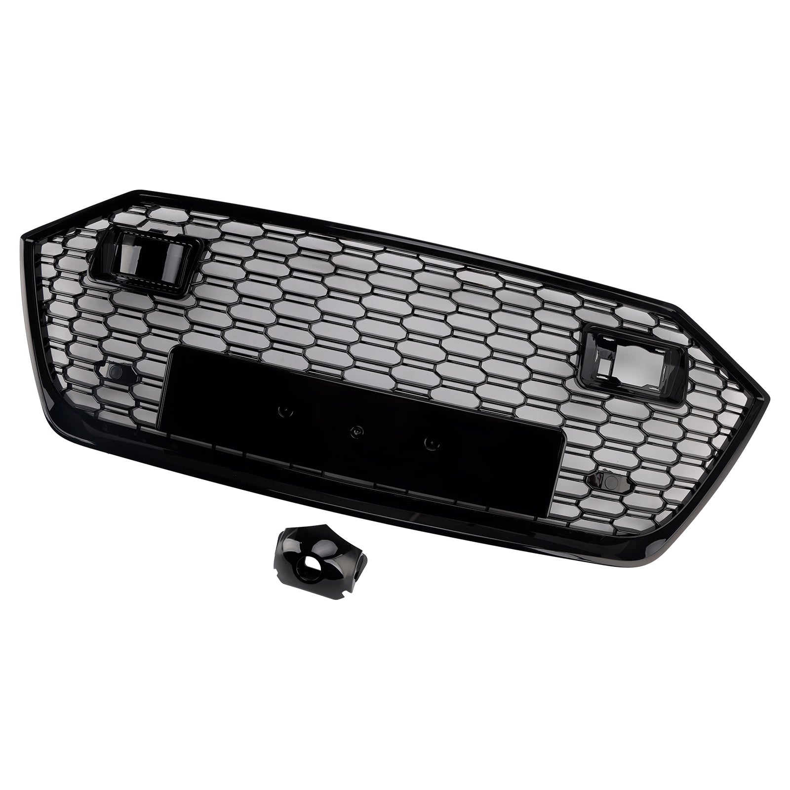 2019-2024 Front Bumper Grille Grill Fit Audi A7 C8 S7 W/ACC Black