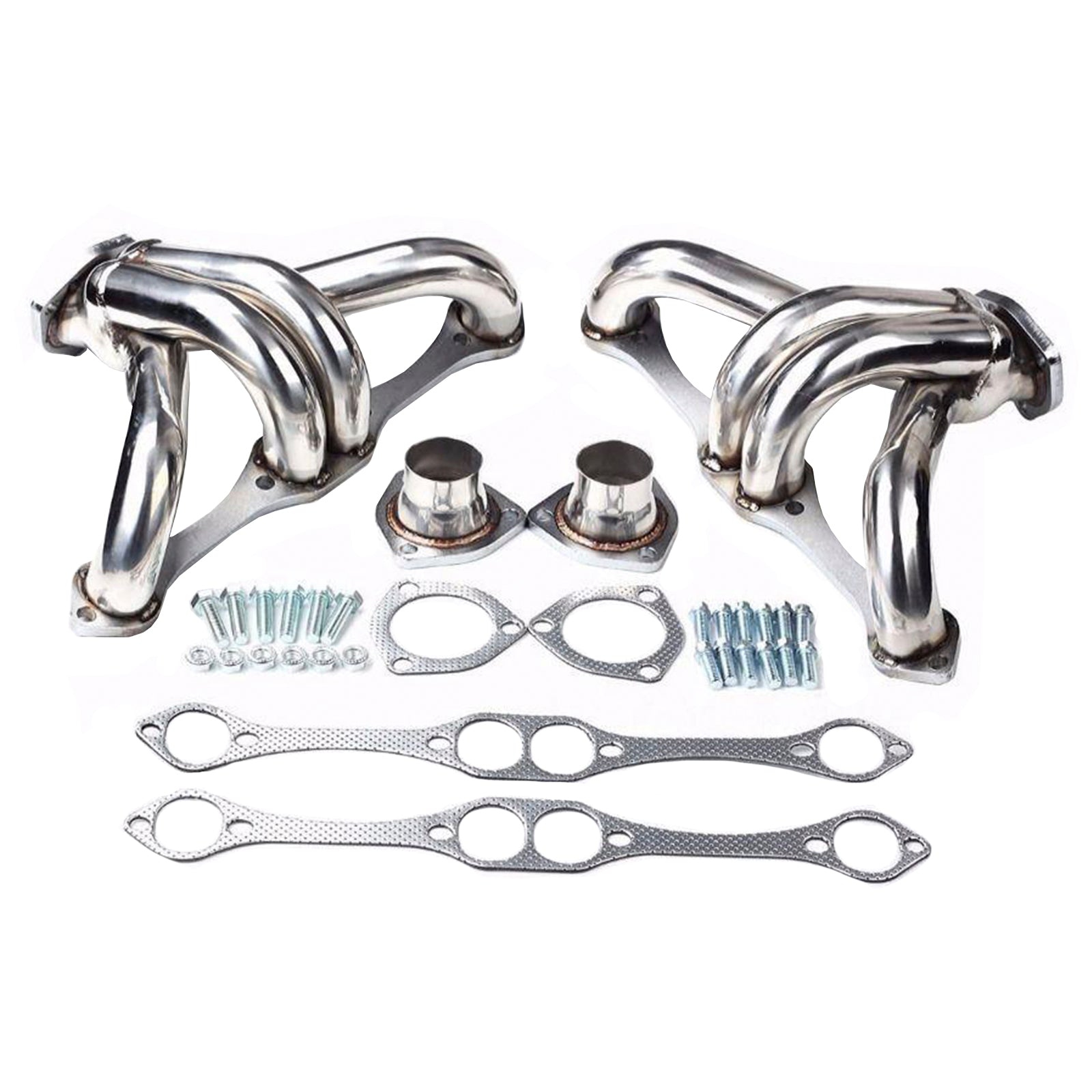 Exhaust Header Manifold Fit Chevy Small Block SB V8 262 265 283 305 327 350 400