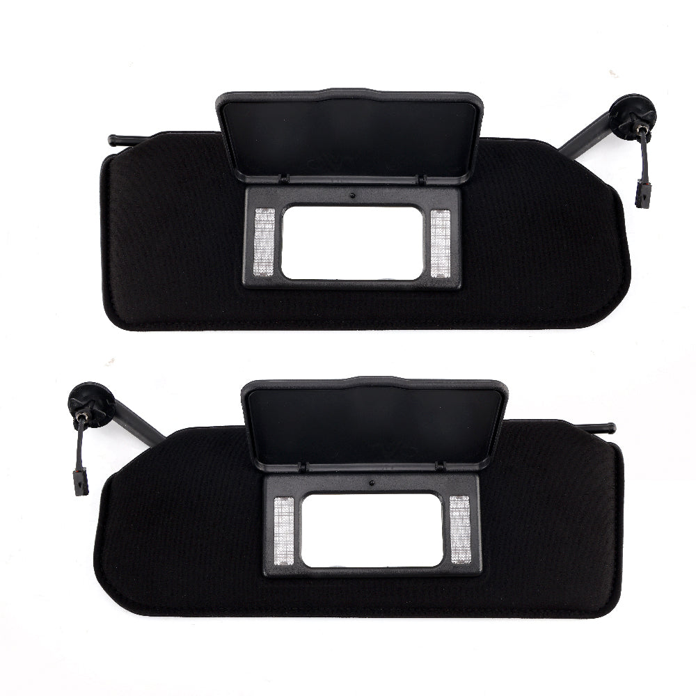 1997-2004 CORVETTE Sun Visor Vanity Mirror C5 Black SunVisors Pair Shaded