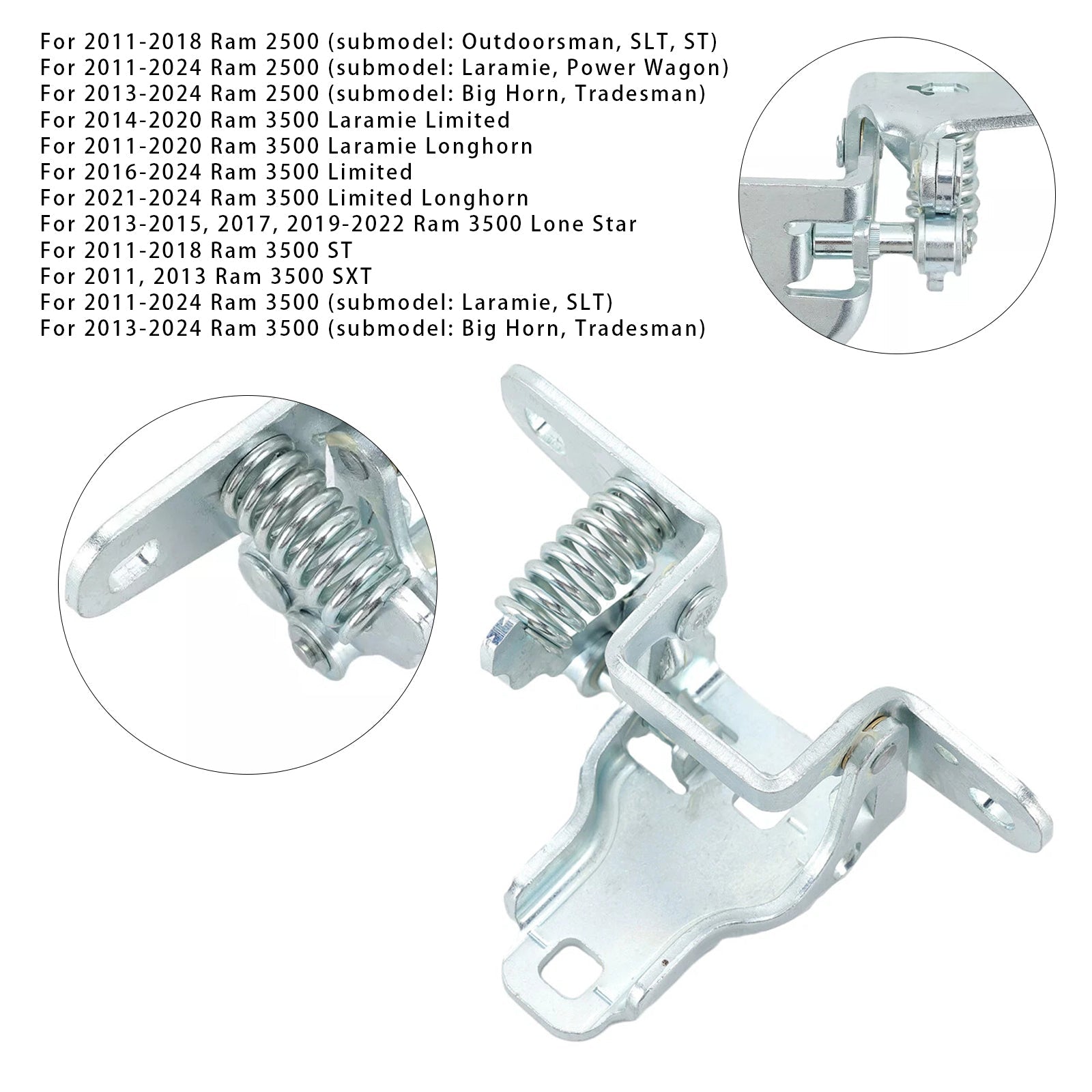 Door Hinge Front Driver Left Side Lower For Dodge Ram Truck Hand 2500 3500 1500