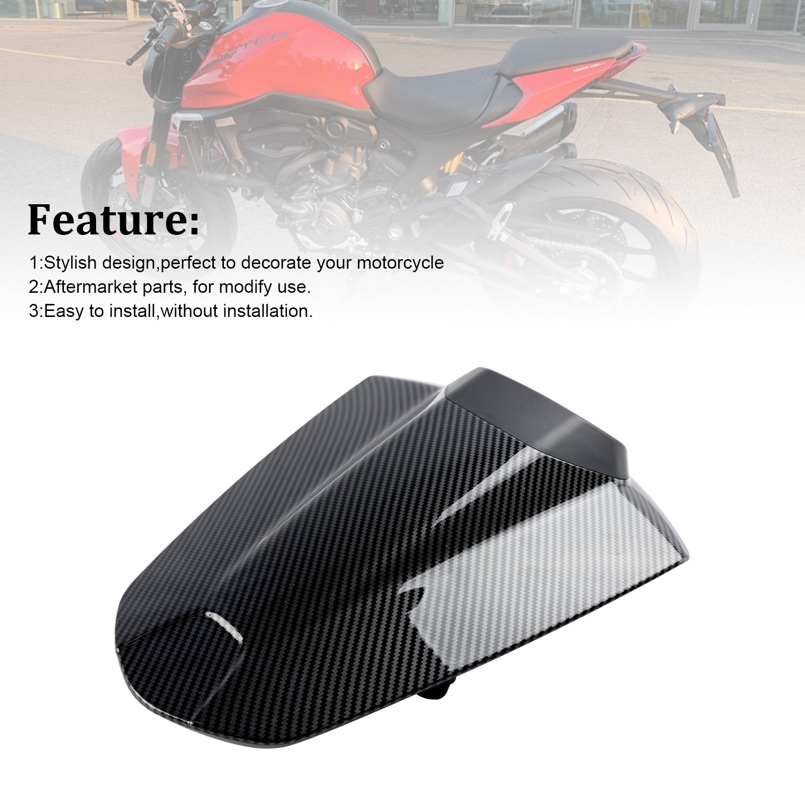 Tail Rear Seat Cover Fairing Cowl For Ducati Monster 950 937 2021-2024