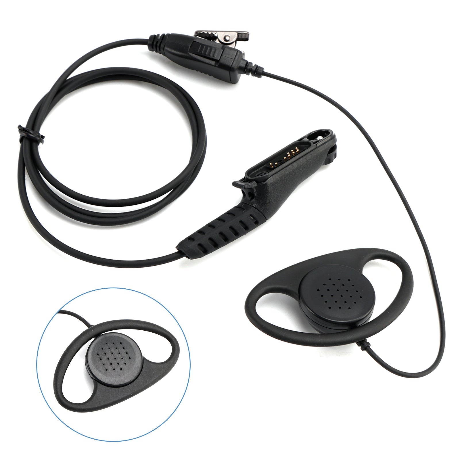 D Type Large Earhook Headset R7-018-D For R7 R7A MXP600 ION APXN70 APXN50 APXN30