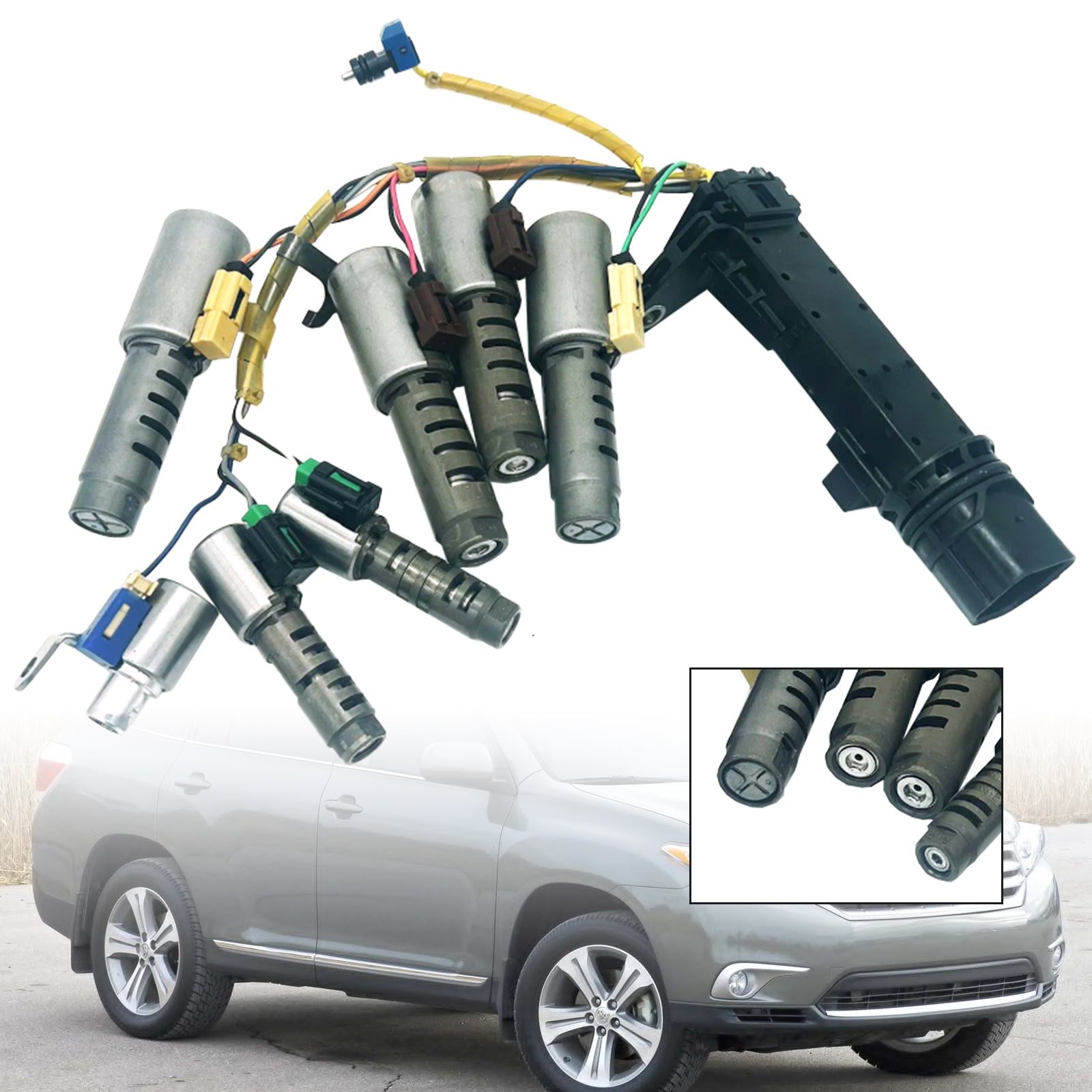 2011-on TOYOTA VANGUARD 2.7L U760E Trans Solenoid w/ Harness 6-Speed