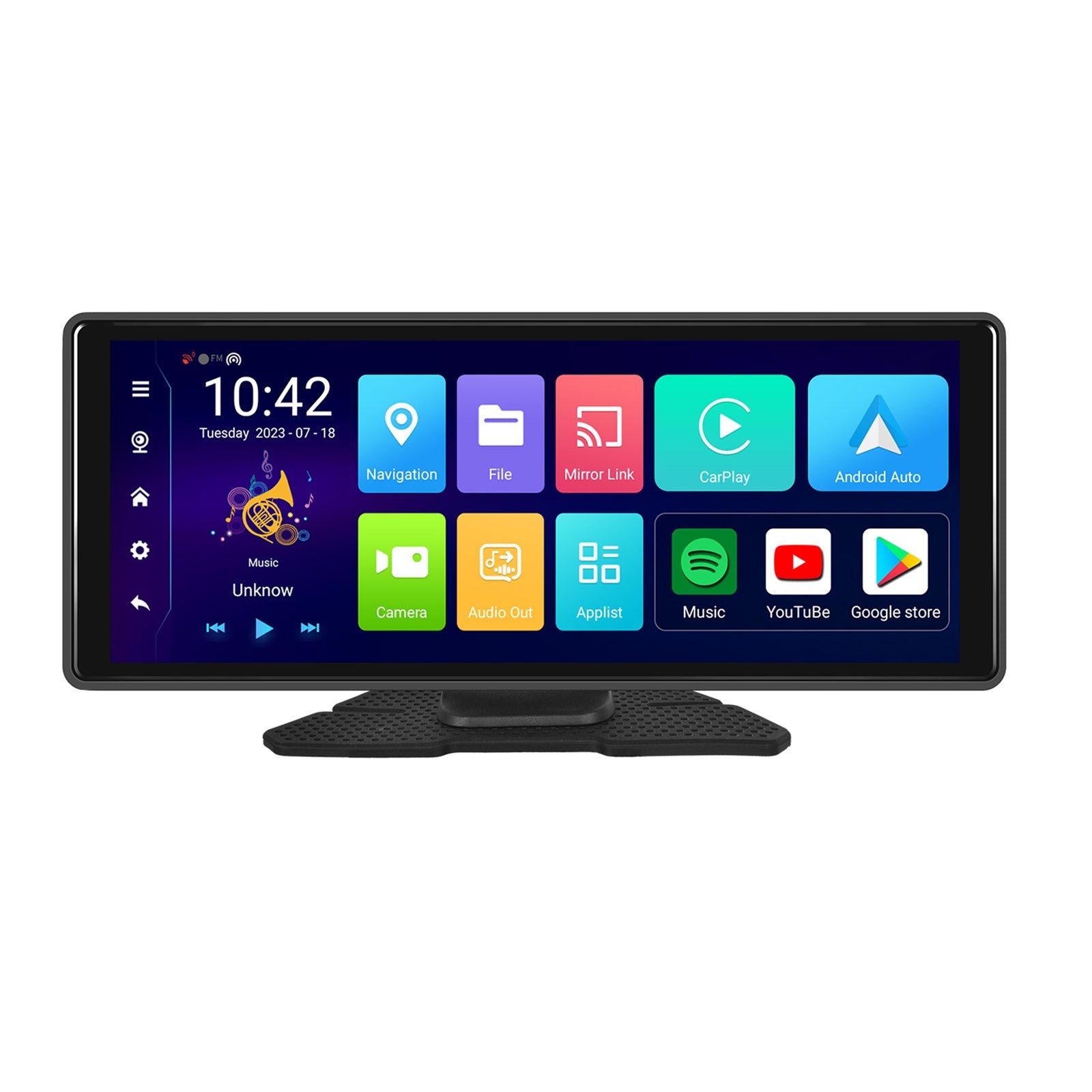 10.26"Bluetooth Car Navigation Carplay HD Large Touch Screen Recorder AHD Camera