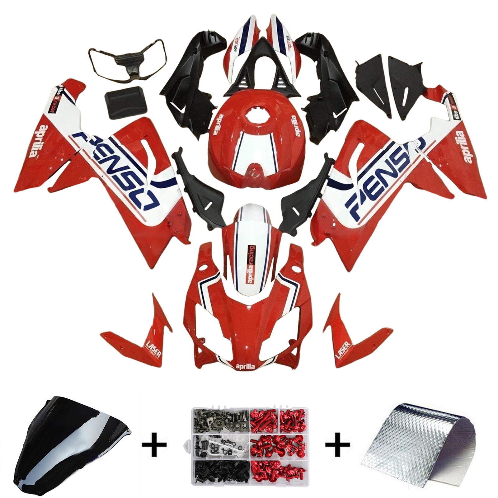 Amotopart Aprilia RS125 2006-2011 Fairing Kit Bodywork Plastic ABS