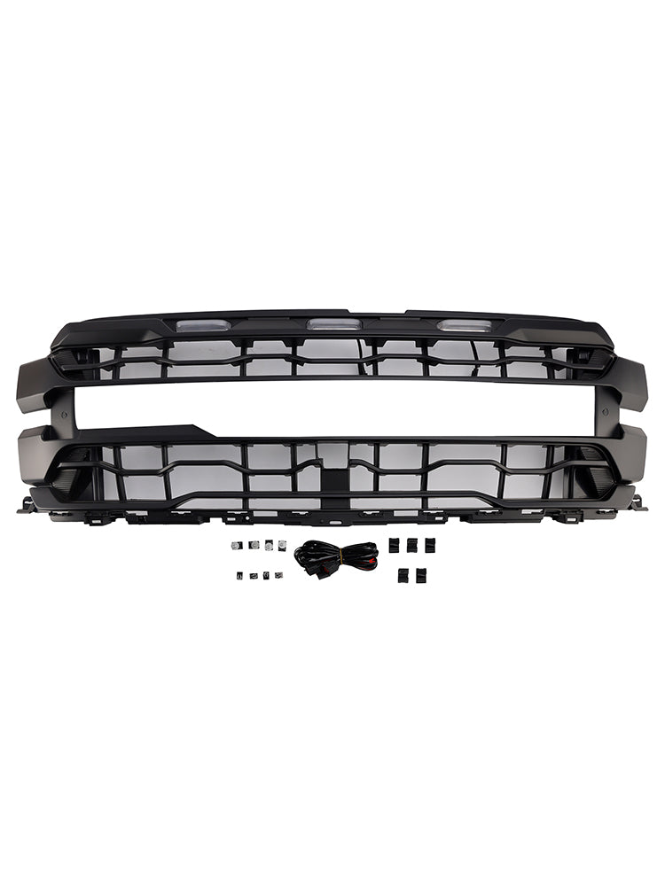 2024+ Ford F150 RAPTOR Black Front Bumper Grille Grill