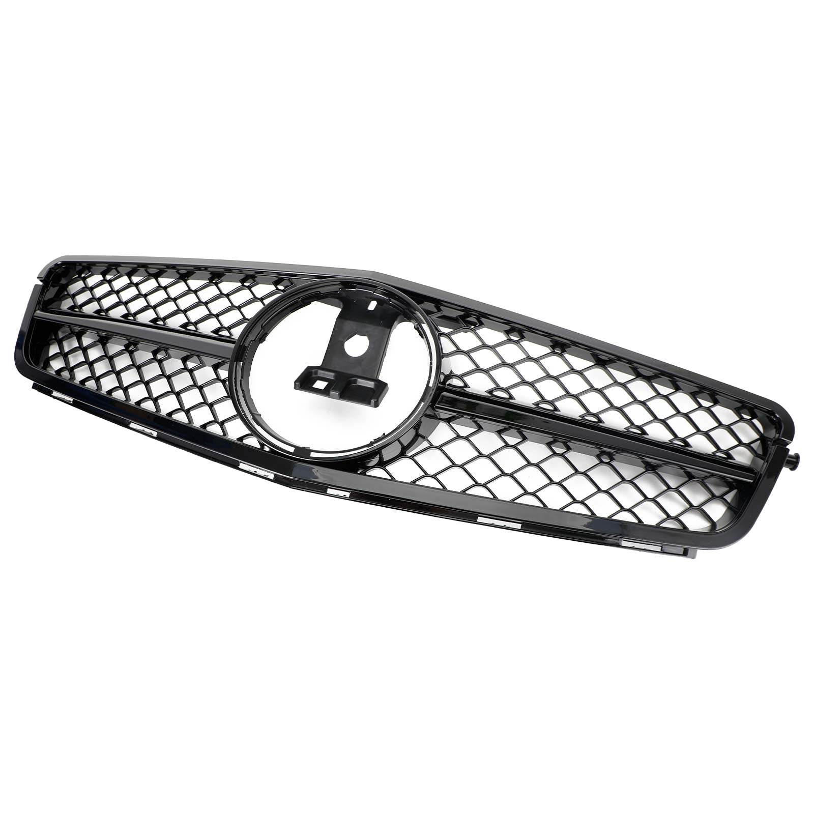 W204 C250 C350 08-13 Mercedes Benz AMG Style Gloss Black Grill Replacement Grille Generic