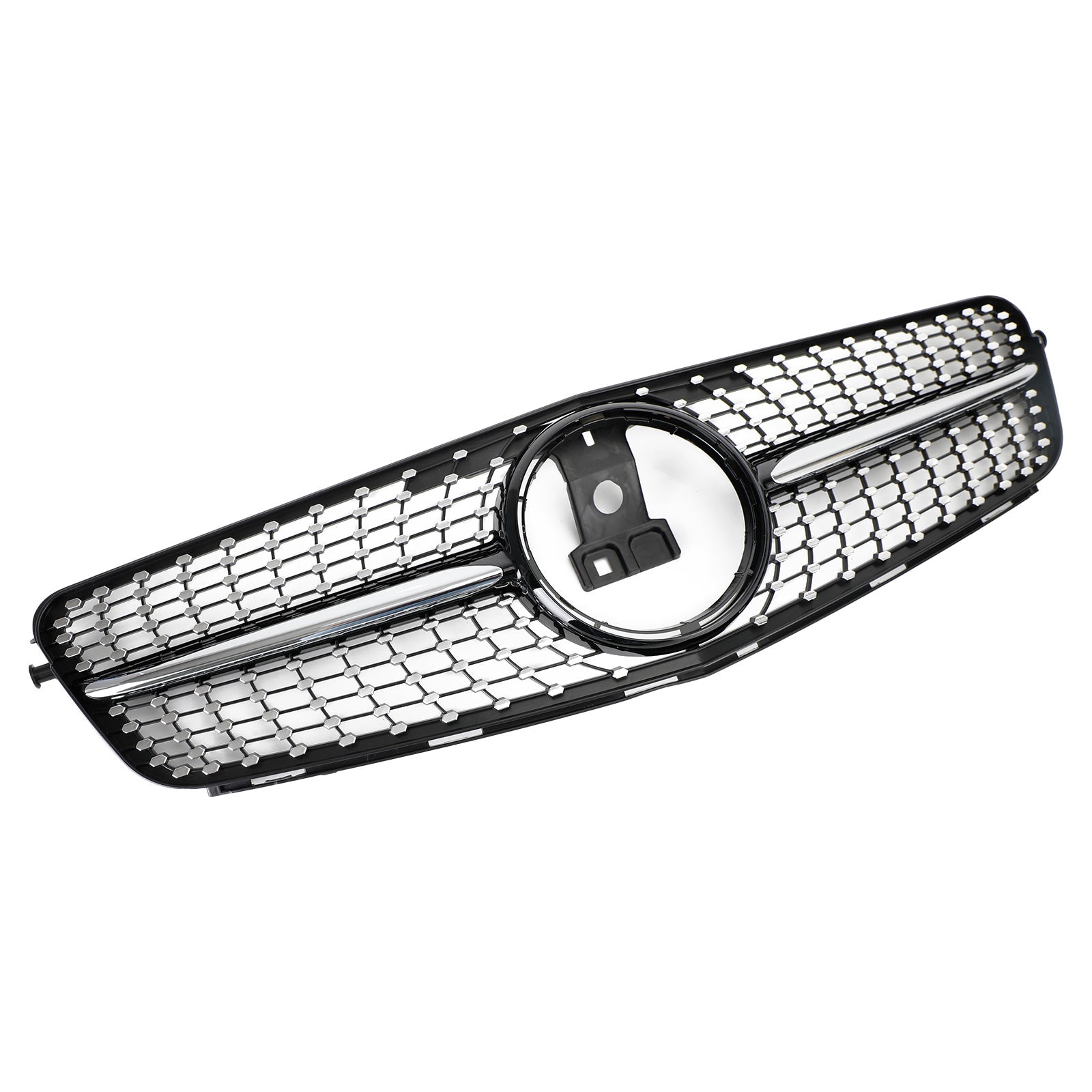 Diamond Front Bumper Grille Grill Fit C-Class Benz W204 C300 C350 2008-2014
