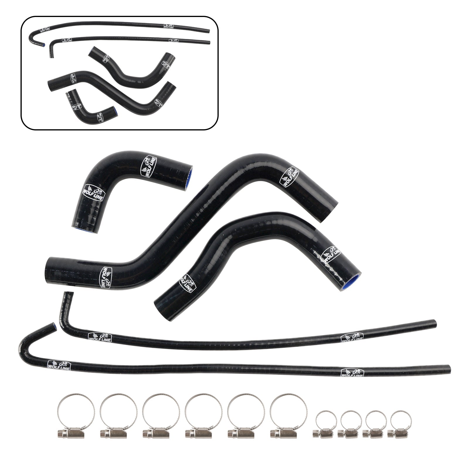 Silicone Radiator coolant Hose kit For Kawasaki Z900 Z900RS 2017-2025