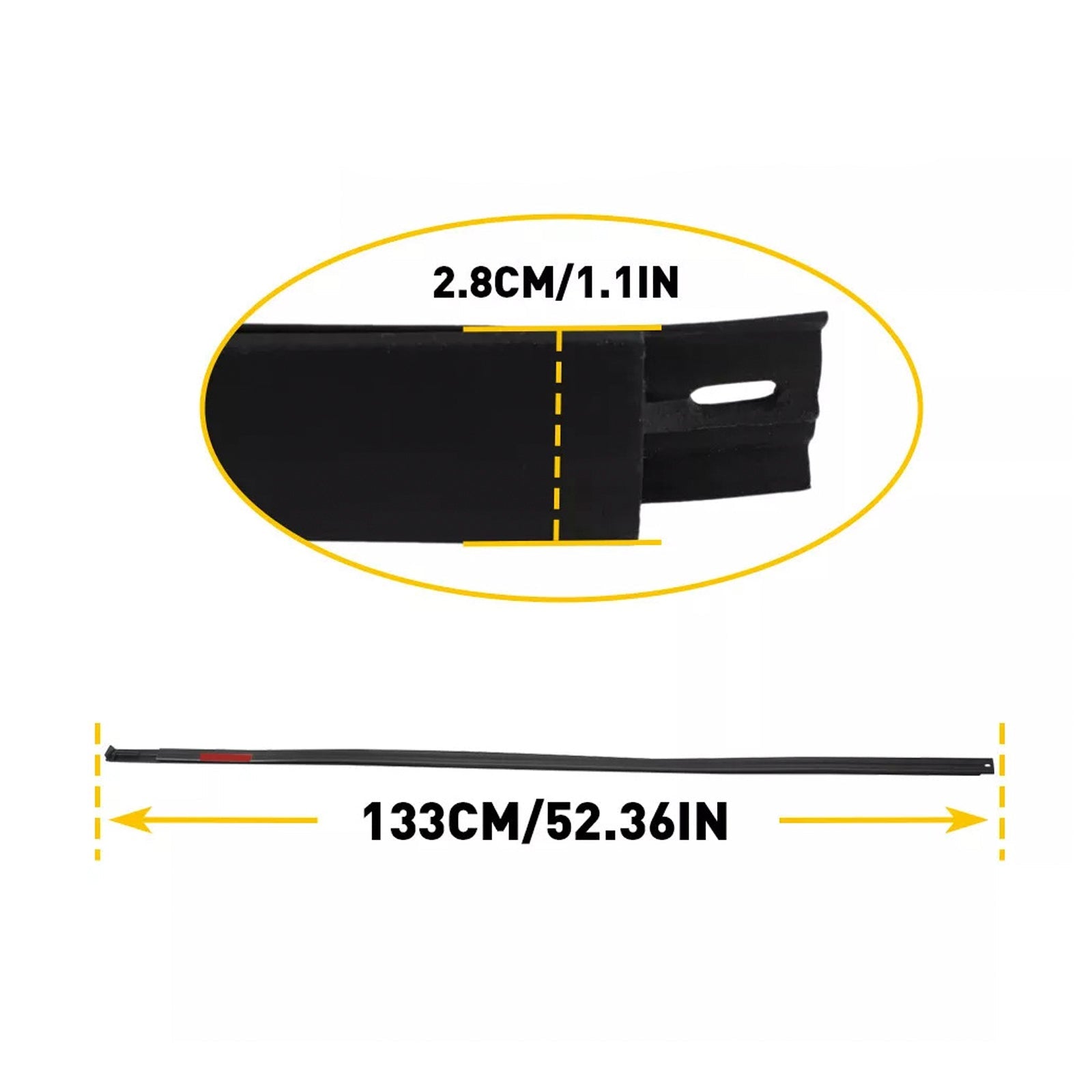 2007-2020 Toyota Tundra DOUBLE CAB 2PCS Roof Drip Molding Trim Left & Right Side Rubber