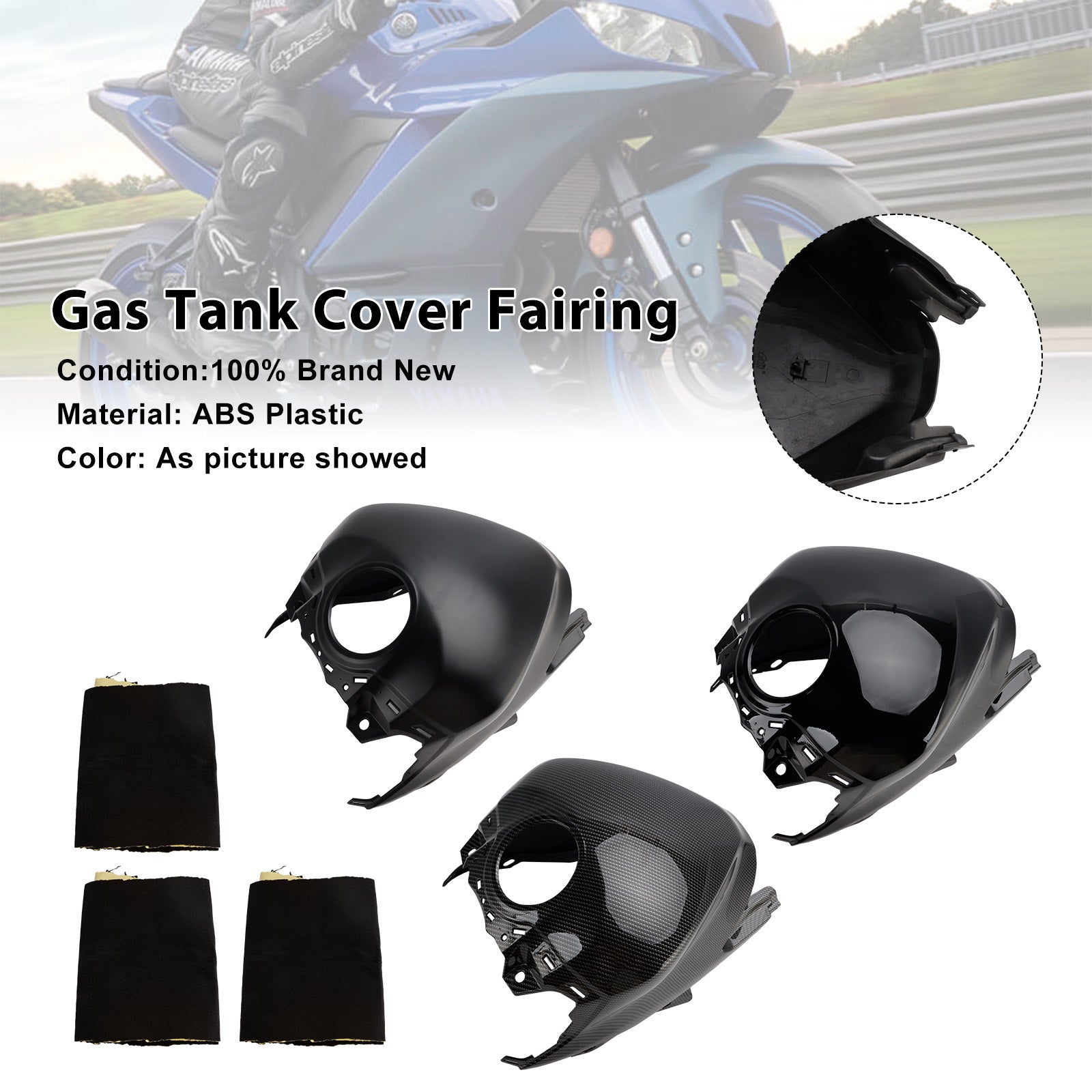 Gas Tank Cover Fairing Protector For Yamaha YZF-R3 R25 2025-2026