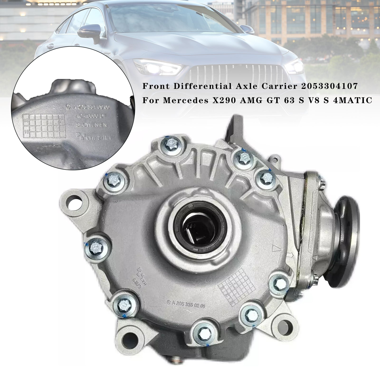 Front Differential Axle Carrier 2053304107 For Mercedes X290 AMG GT 63 S V8