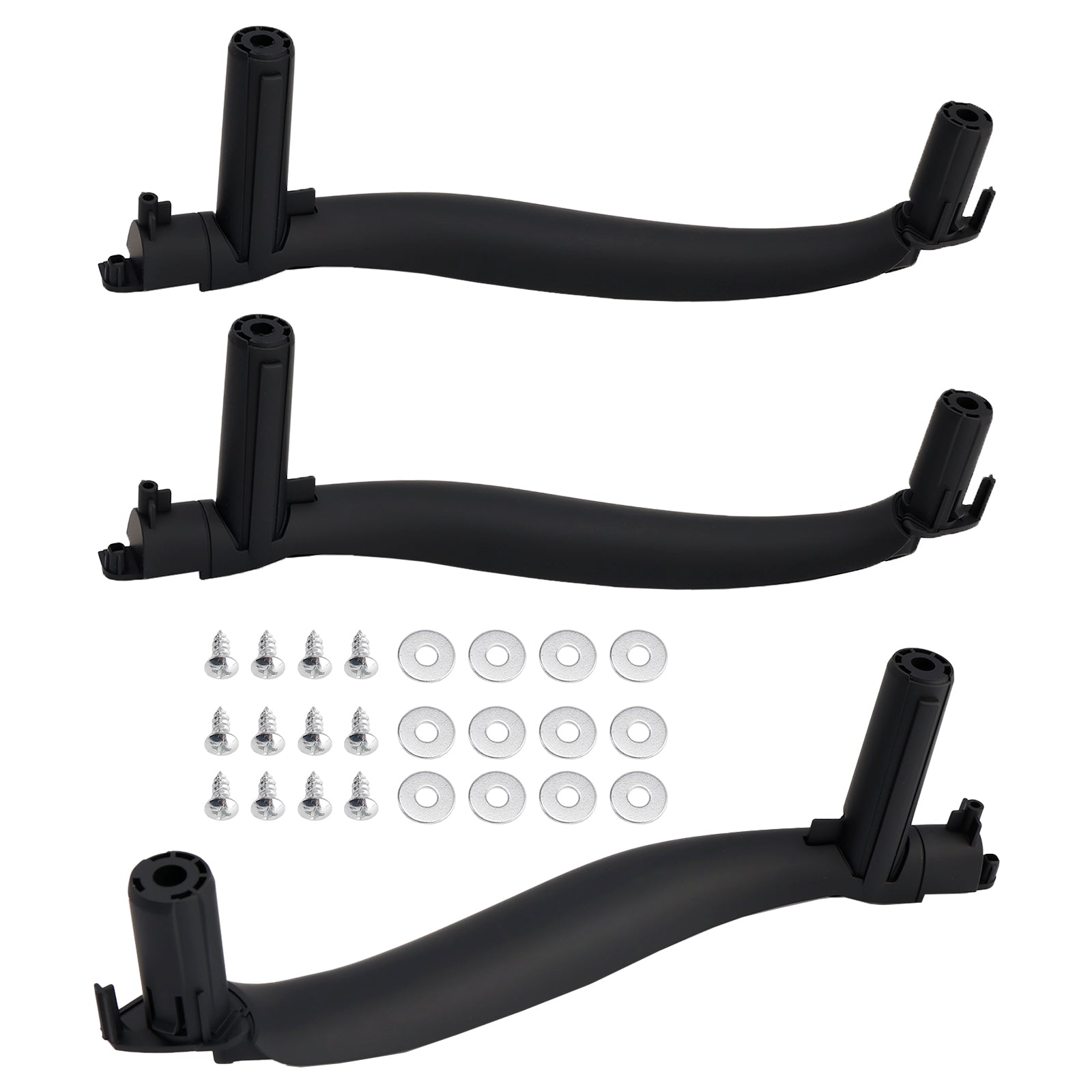 LHD 3PC Interior Door Handle Pull Cover For BMW X5 F15 X6 F16 2014-2018