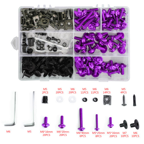 Complete Fairing Bolts Screws Bodywork Kit For Yamaha Ducati Honda Kawasaki Generic