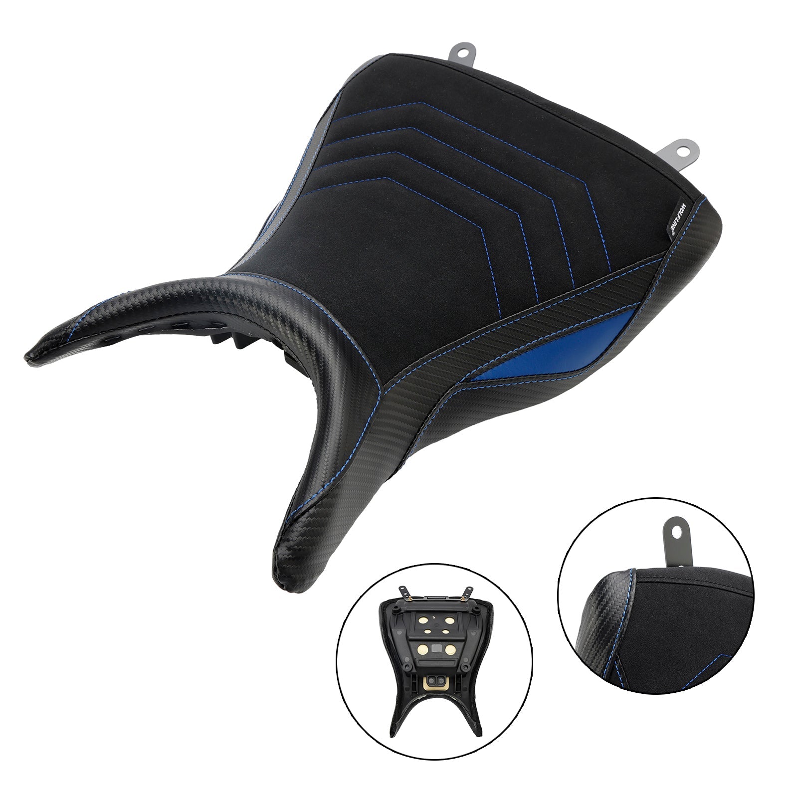 2015-2023 Yamaha Mt-03 Yzf-R3 Front Driver Seat Raider Cushion Pu Blue